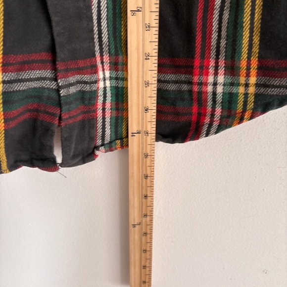 Vintage FIVE BROTHERS plaid flannel heavyweight SMALL made in usa shirt - Picture 7 of 7